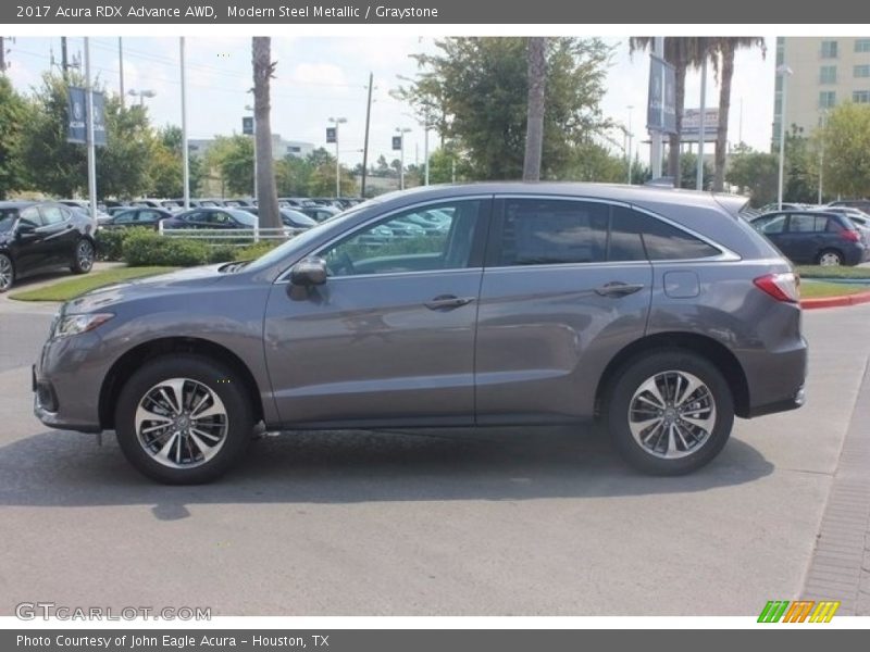 Modern Steel Metallic / Graystone 2017 Acura RDX Advance AWD