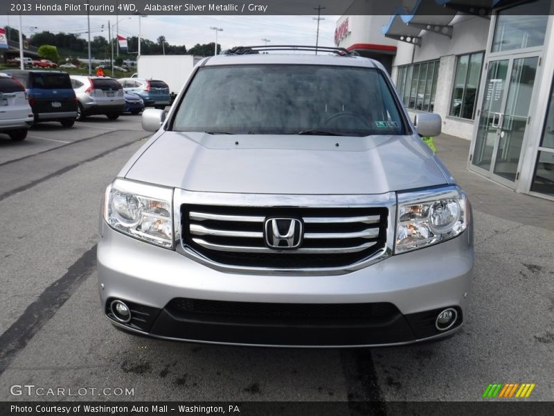 Alabaster Silver Metallic / Gray 2013 Honda Pilot Touring 4WD