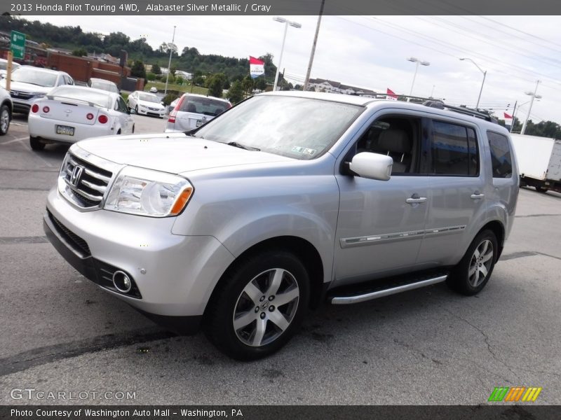 Alabaster Silver Metallic / Gray 2013 Honda Pilot Touring 4WD