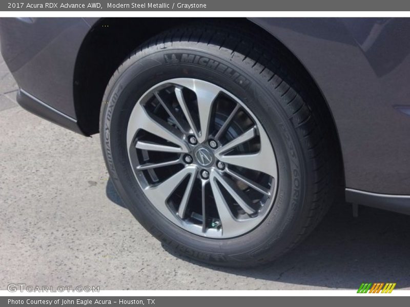 Modern Steel Metallic / Graystone 2017 Acura RDX Advance AWD