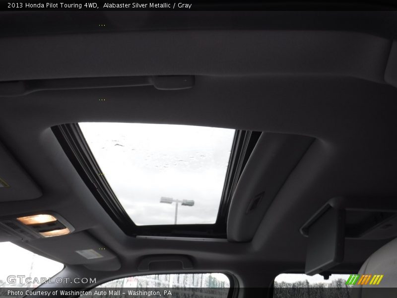 Alabaster Silver Metallic / Gray 2013 Honda Pilot Touring 4WD