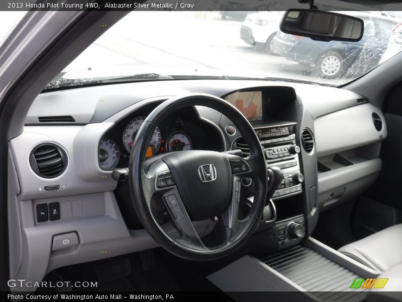 Alabaster Silver Metallic / Gray 2013 Honda Pilot Touring 4WD