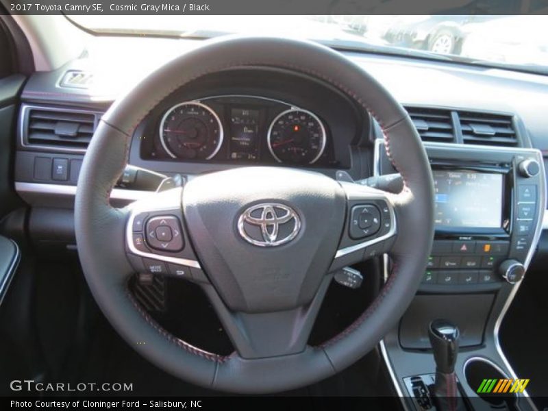 Cosmic Gray Mica / Black 2017 Toyota Camry SE