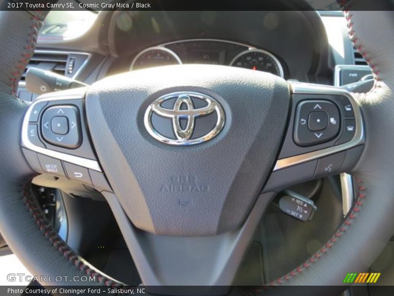 Cosmic Gray Mica / Black 2017 Toyota Camry SE