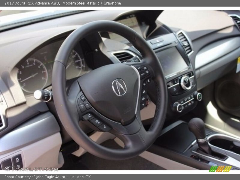 Modern Steel Metallic / Graystone 2017 Acura RDX Advance AWD