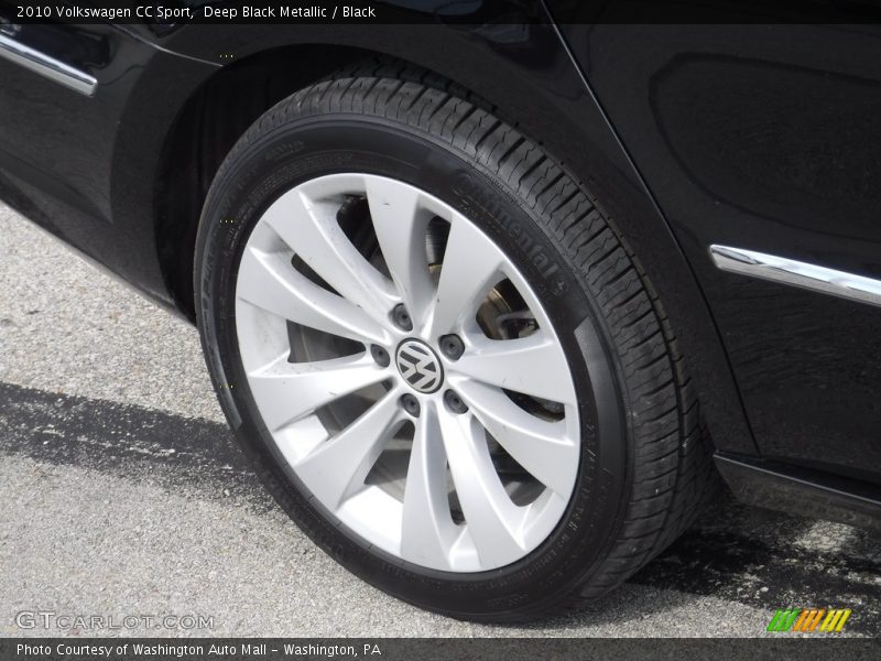 Deep Black Metallic / Black 2010 Volkswagen CC Sport