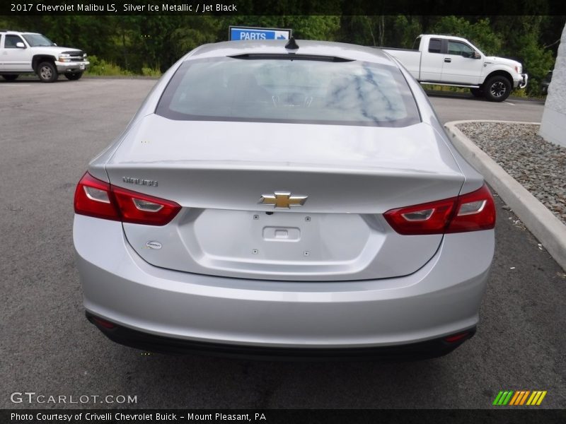 Silver Ice Metallic / Jet Black 2017 Chevrolet Malibu LS