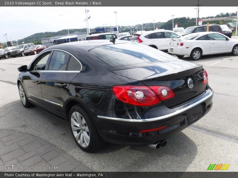 Deep Black Metallic / Black 2010 Volkswagen CC Sport