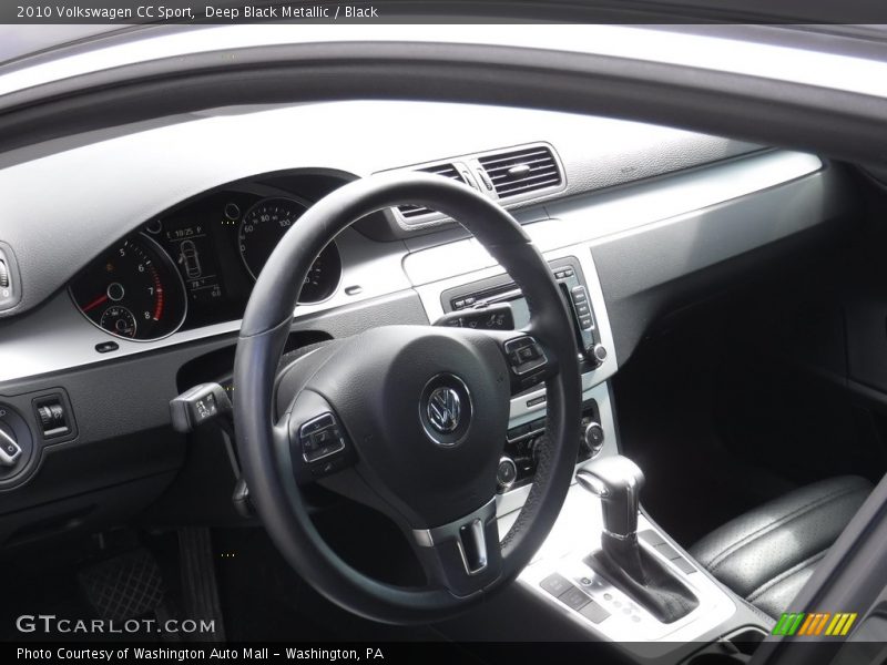 Deep Black Metallic / Black 2010 Volkswagen CC Sport