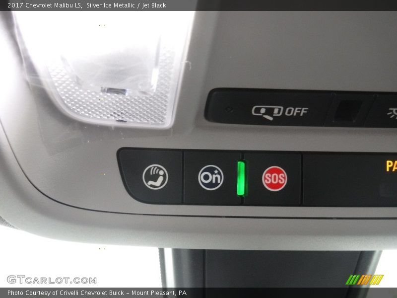 Silver Ice Metallic / Jet Black 2017 Chevrolet Malibu LS