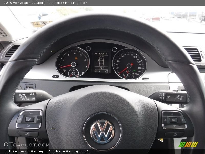 Deep Black Metallic / Black 2010 Volkswagen CC Sport
