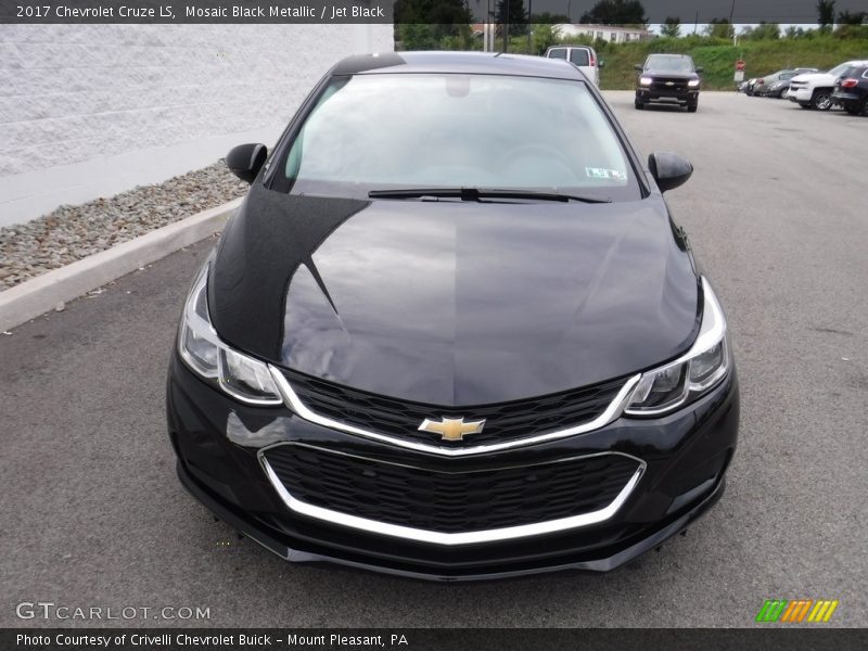 Mosaic Black Metallic / Jet Black 2017 Chevrolet Cruze LS