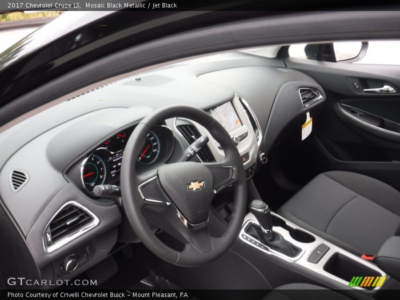 Mosaic Black Metallic / Jet Black 2017 Chevrolet Cruze LS