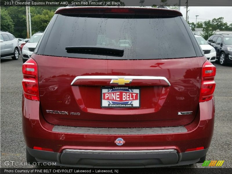 Siren Red Tintcoat / Jet Black 2017 Chevrolet Equinox Premier AWD