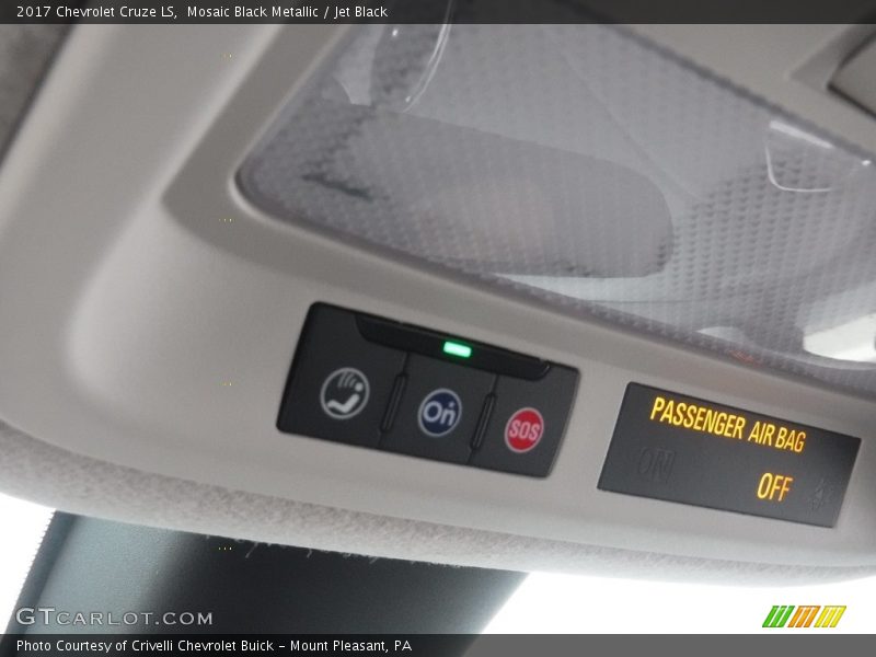 Mosaic Black Metallic / Jet Black 2017 Chevrolet Cruze LS
