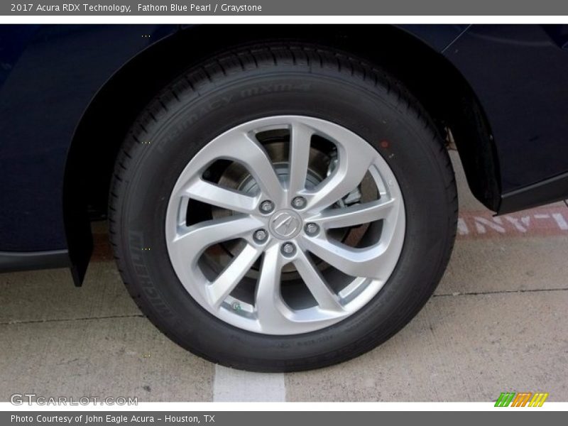 Fathom Blue Pearl / Graystone 2017 Acura RDX Technology