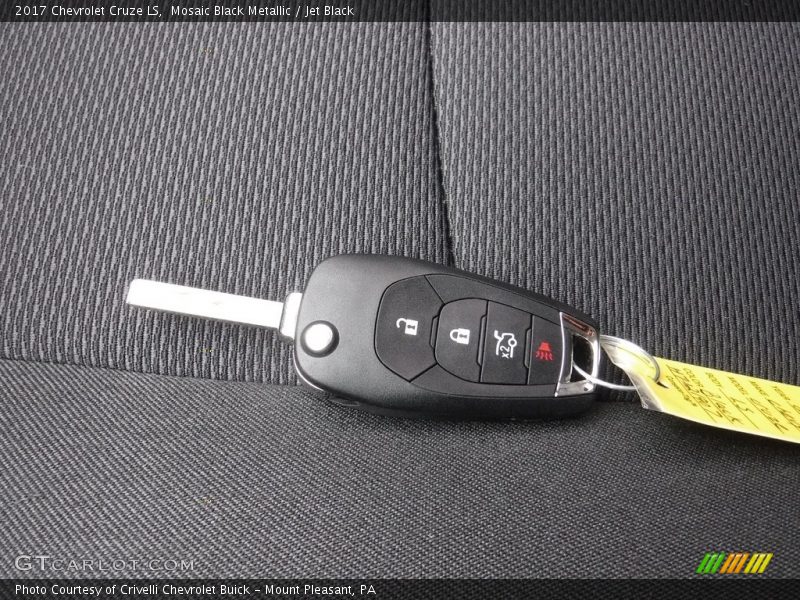 Mosaic Black Metallic / Jet Black 2017 Chevrolet Cruze LS
