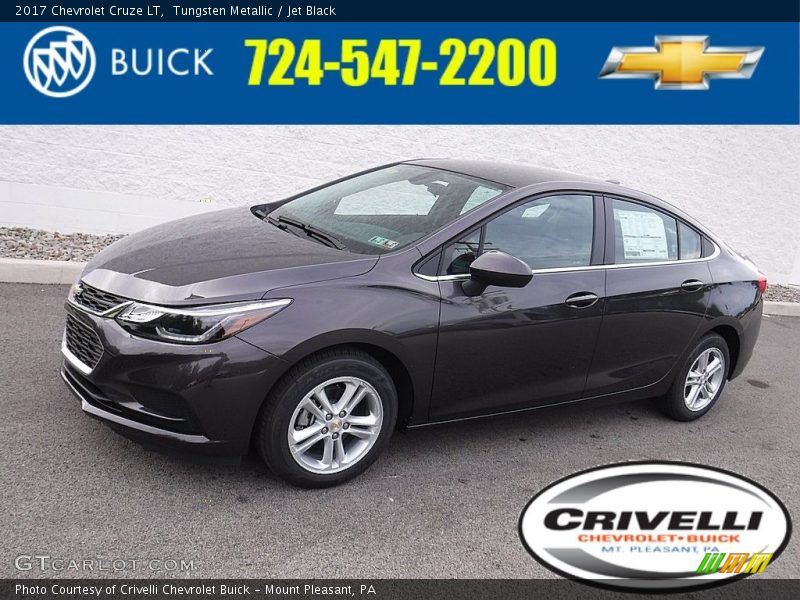 Tungsten Metallic / Jet Black 2017 Chevrolet Cruze LT
