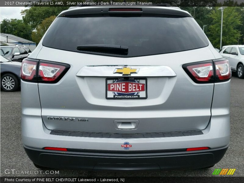 Silver Ice Metallic / Dark Titanium/Light Titanium 2017 Chevrolet Traverse LS AWD