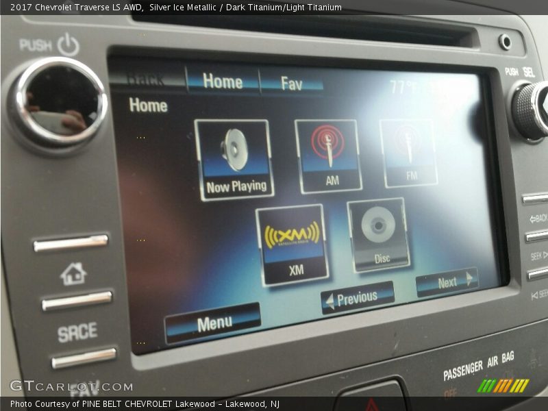Silver Ice Metallic / Dark Titanium/Light Titanium 2017 Chevrolet Traverse LS AWD