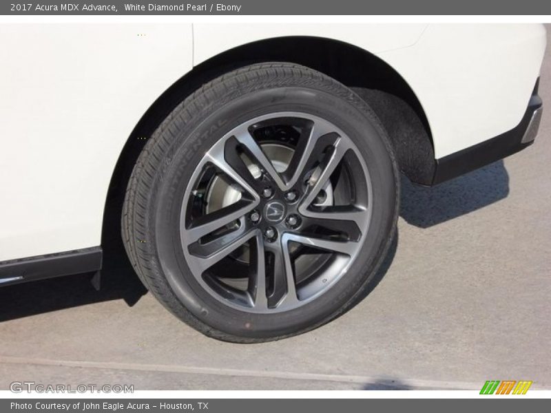 White Diamond Pearl / Ebony 2017 Acura MDX Advance