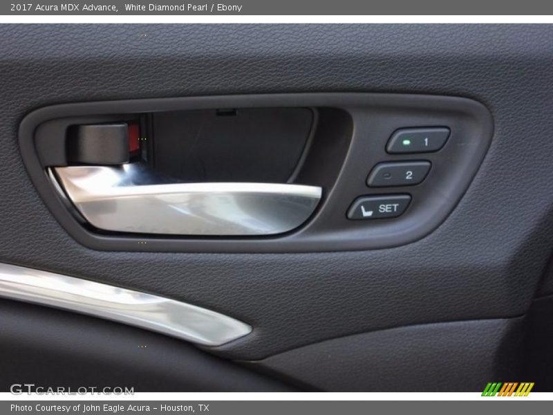 White Diamond Pearl / Ebony 2017 Acura MDX Advance