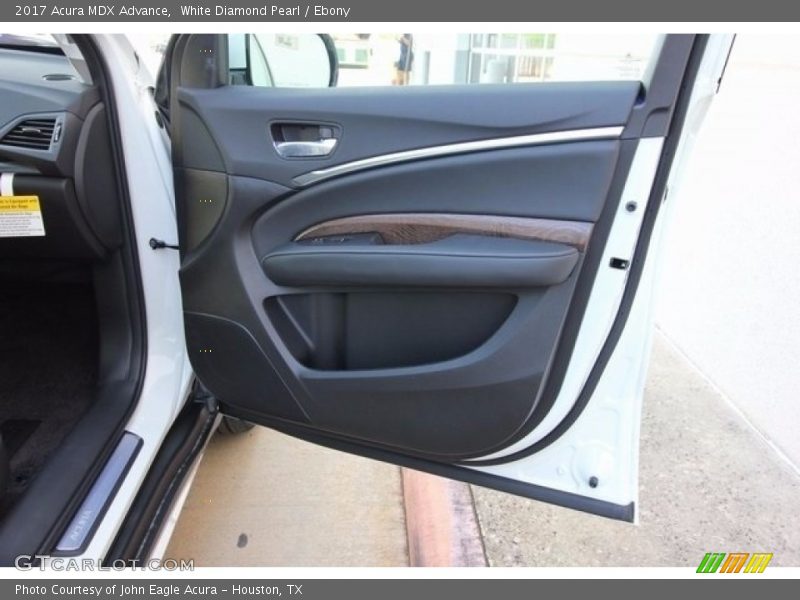 White Diamond Pearl / Ebony 2017 Acura MDX Advance