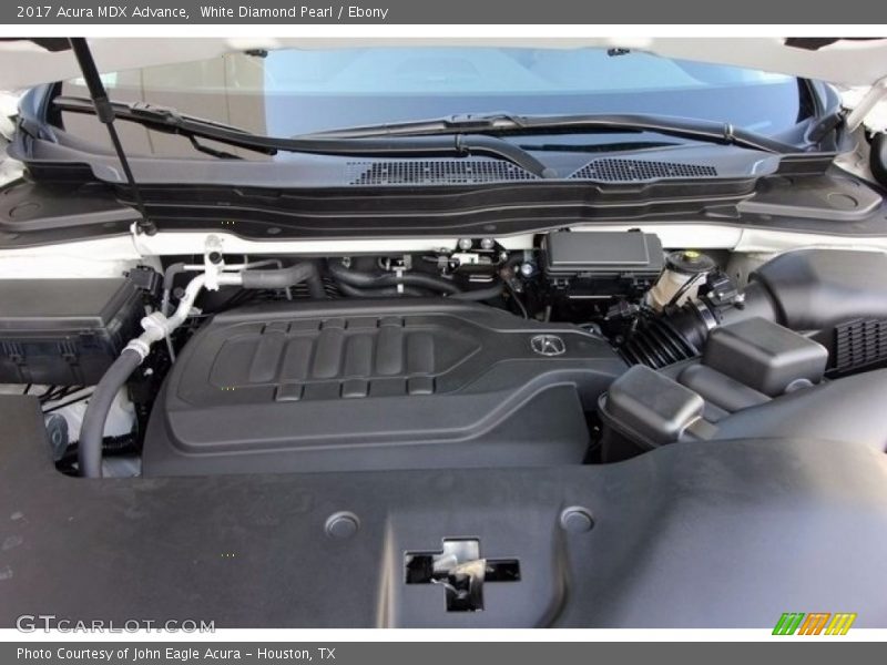 White Diamond Pearl / Ebony 2017 Acura MDX Advance