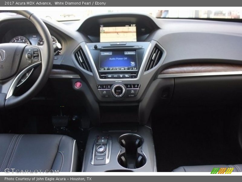 White Diamond Pearl / Ebony 2017 Acura MDX Advance