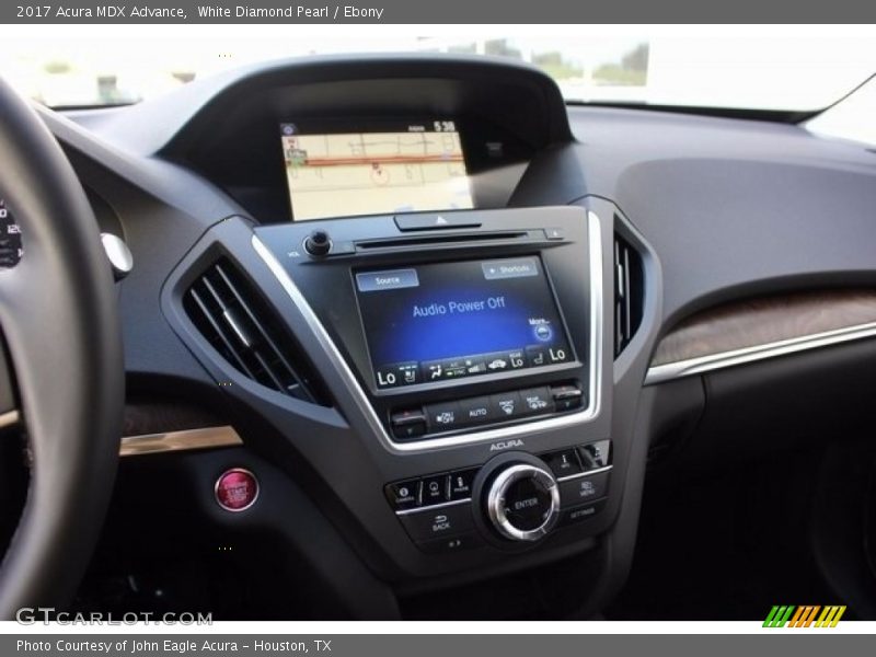 White Diamond Pearl / Ebony 2017 Acura MDX Advance