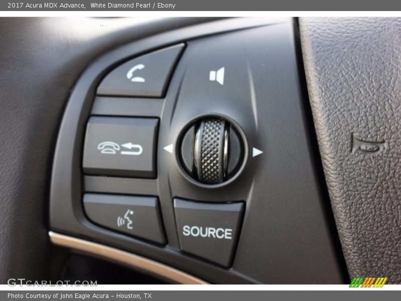 White Diamond Pearl / Ebony 2017 Acura MDX Advance
