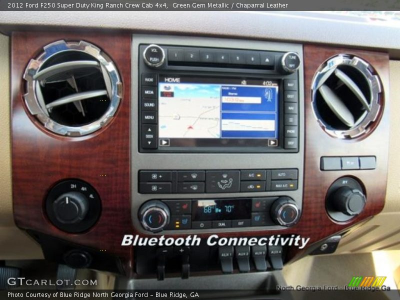 Green Gem Metallic / Chaparral Leather 2012 Ford F250 Super Duty King Ranch Crew Cab 4x4