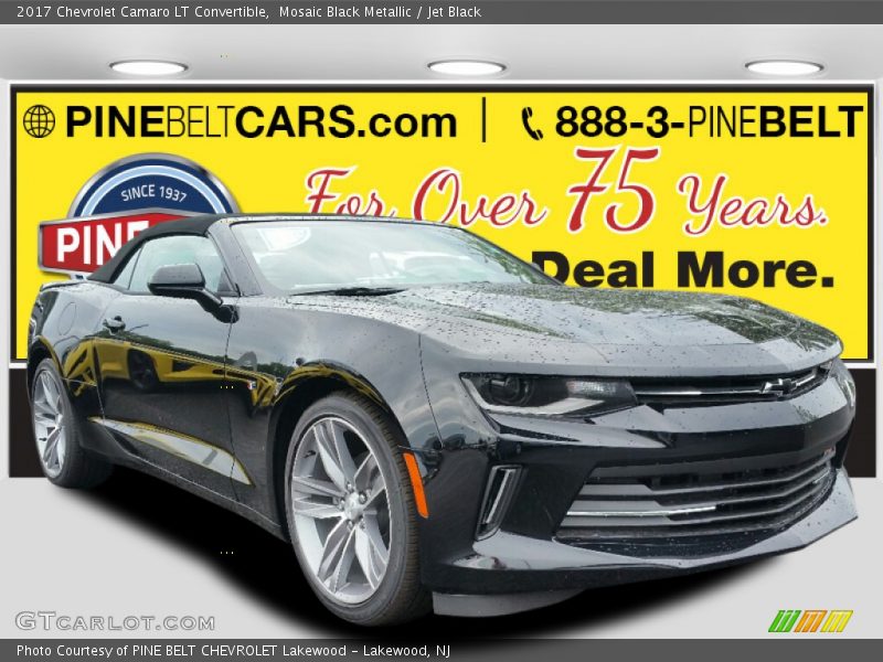 Mosaic Black Metallic / Jet Black 2017 Chevrolet Camaro LT Convertible