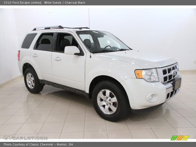 White Suede / Charcoal Black 2010 Ford Escape Limited