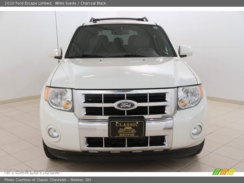 White Suede / Charcoal Black 2010 Ford Escape Limited