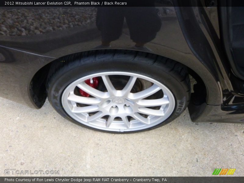 Phantom Black / Black Recaro 2012 Mitsubishi Lancer Evolution GSR