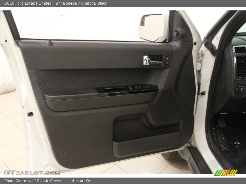 White Suede / Charcoal Black 2010 Ford Escape Limited