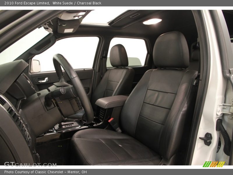 White Suede / Charcoal Black 2010 Ford Escape Limited