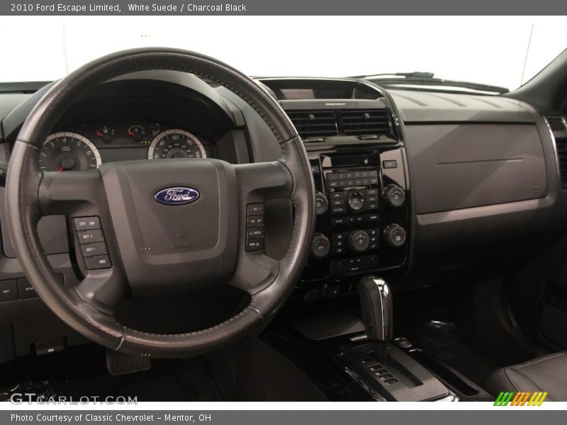 White Suede / Charcoal Black 2010 Ford Escape Limited