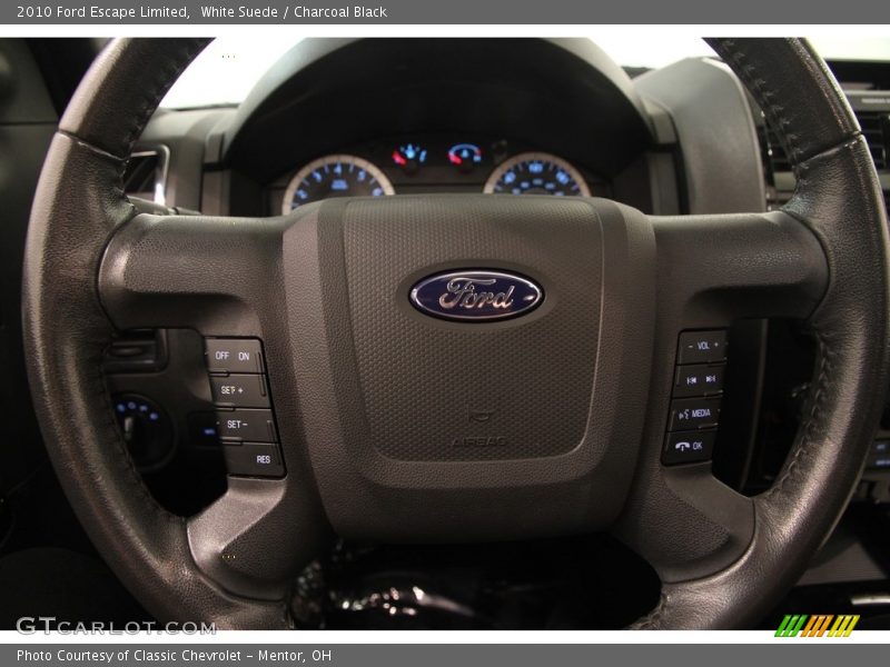 White Suede / Charcoal Black 2010 Ford Escape Limited
