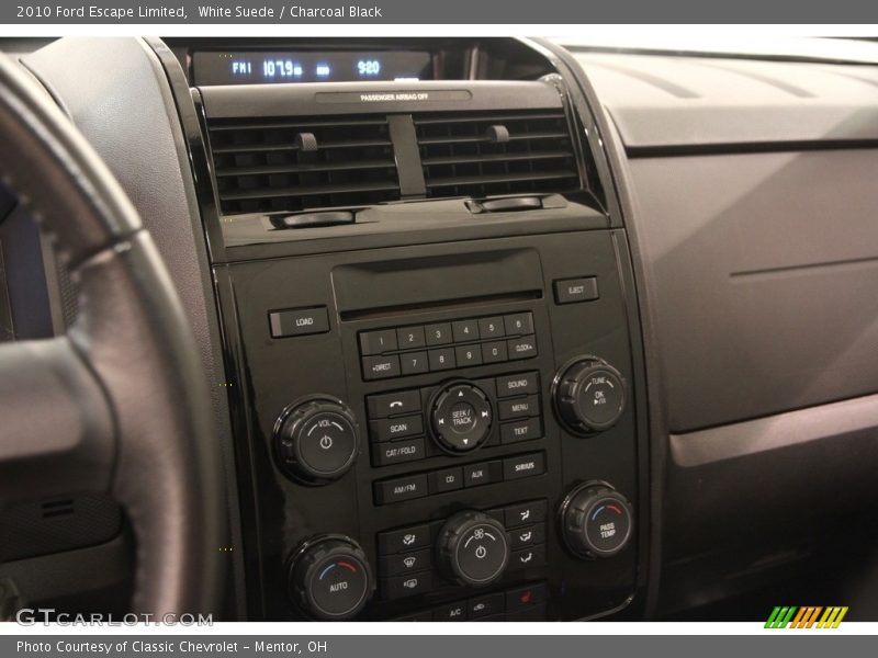 White Suede / Charcoal Black 2010 Ford Escape Limited