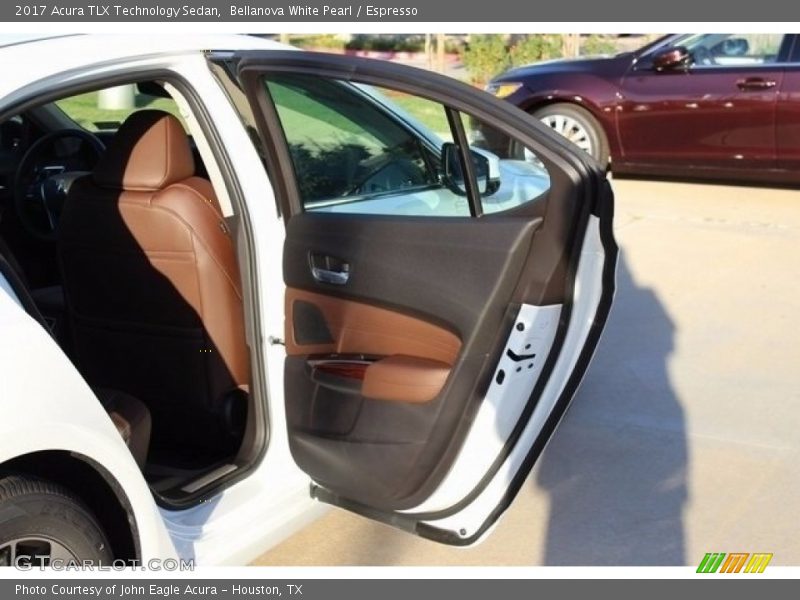 Bellanova White Pearl / Espresso 2017 Acura TLX Technology Sedan