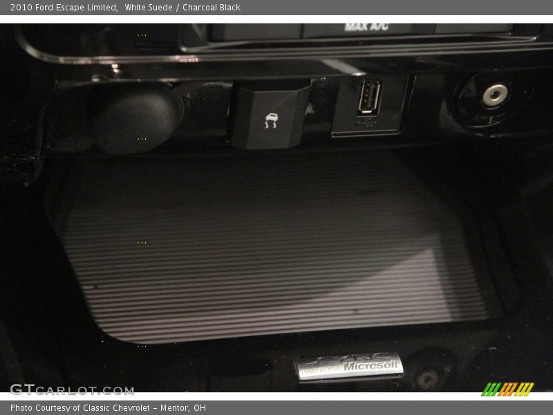 White Suede / Charcoal Black 2010 Ford Escape Limited
