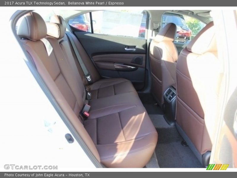 Bellanova White Pearl / Espresso 2017 Acura TLX Technology Sedan