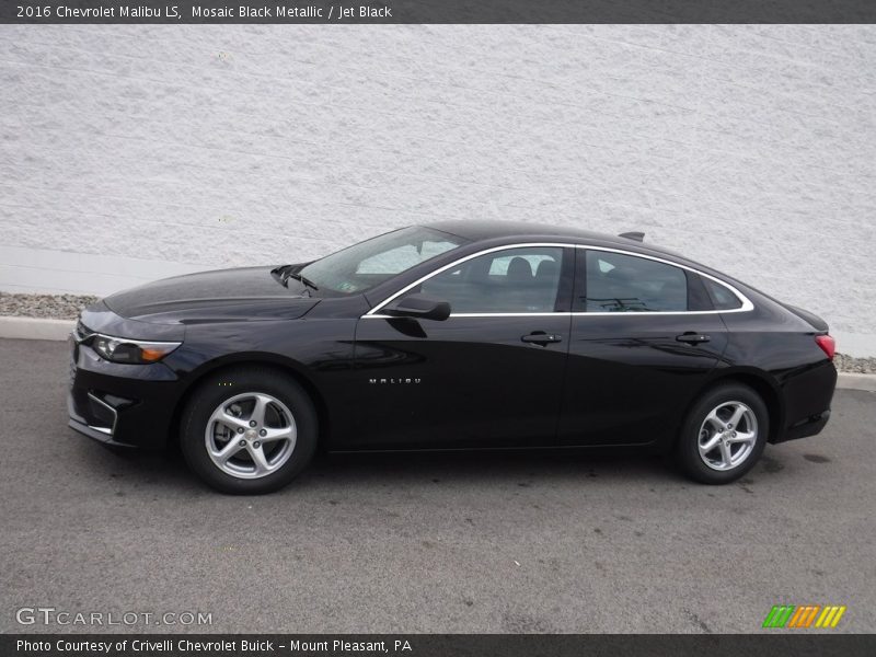 Mosaic Black Metallic / Jet Black 2016 Chevrolet Malibu LS