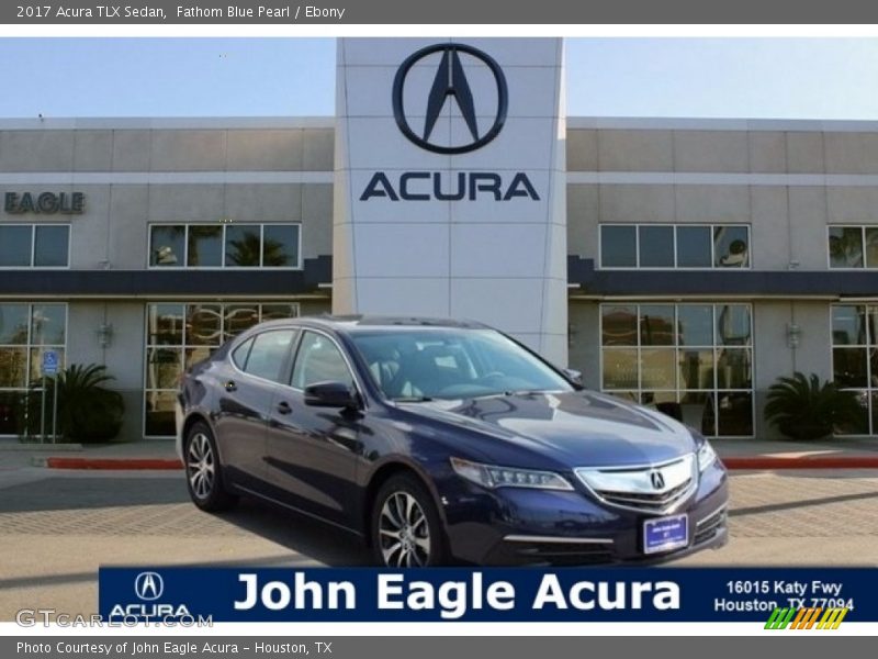 Fathom Blue Pearl / Ebony 2017 Acura TLX Sedan