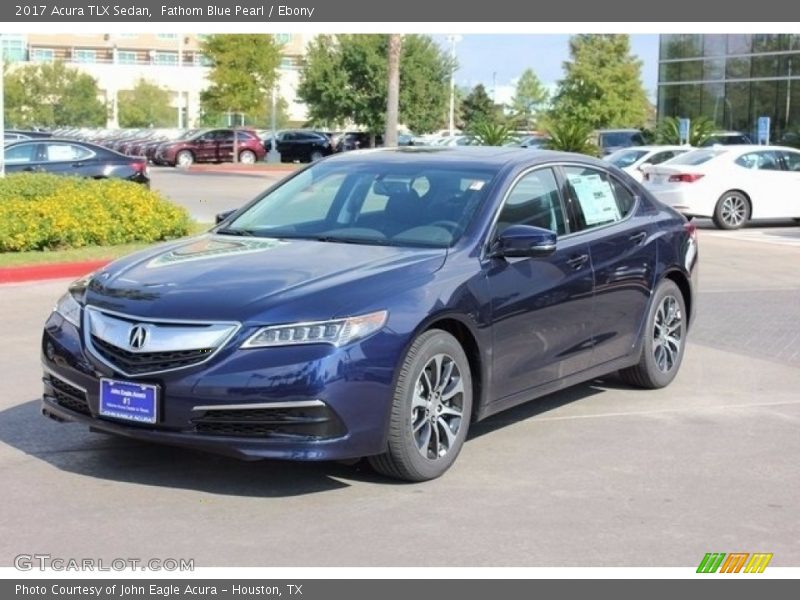Fathom Blue Pearl / Ebony 2017 Acura TLX Sedan