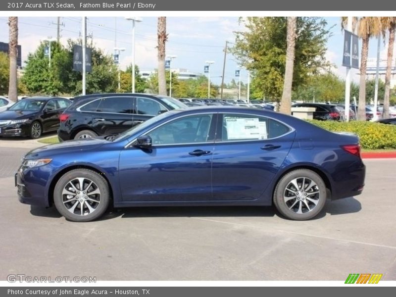 Fathom Blue Pearl / Ebony 2017 Acura TLX Sedan
