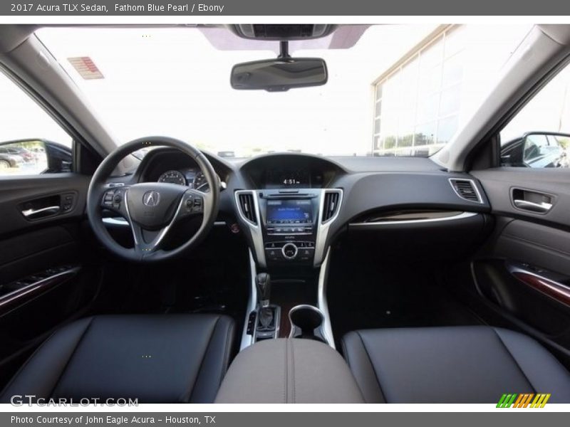 Fathom Blue Pearl / Ebony 2017 Acura TLX Sedan