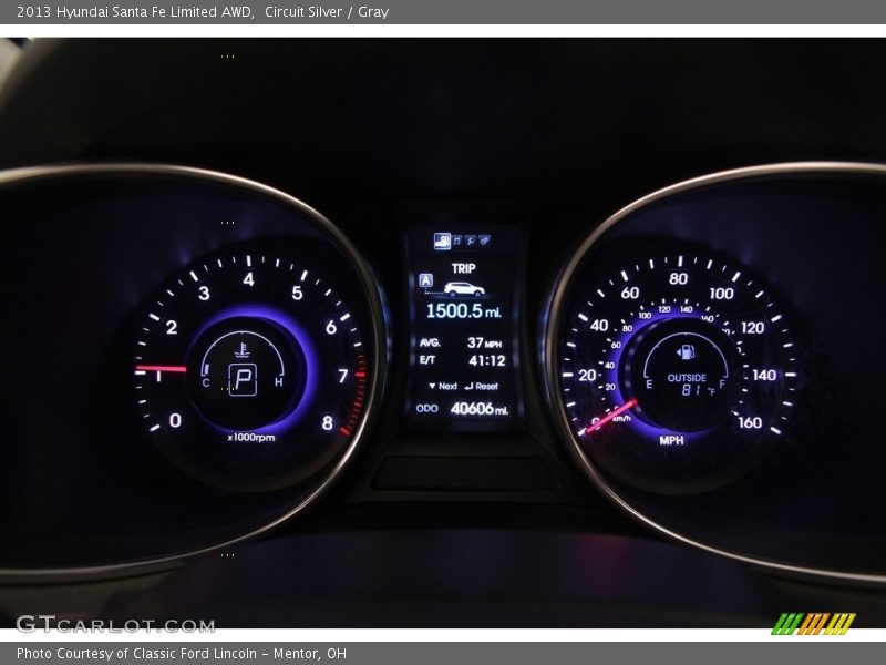 Circuit Silver / Gray 2013 Hyundai Santa Fe Limited AWD